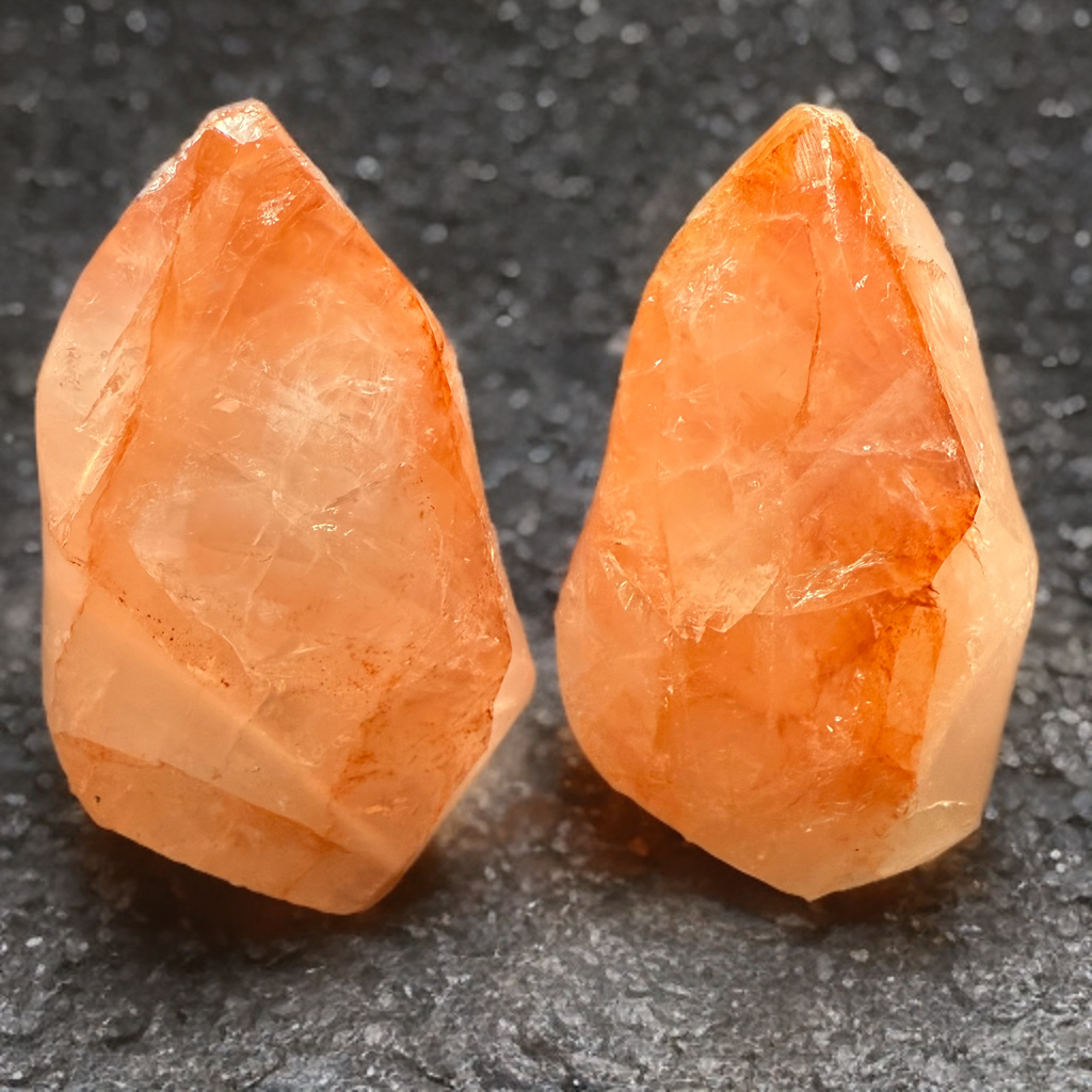 Natural Red Fire Quartz Flame