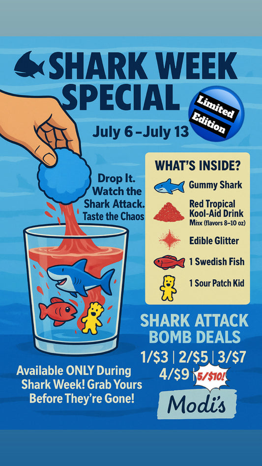 Shark Attack Cotton Candy Drink Bombs!