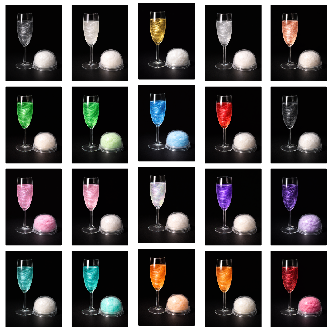 COTTON CANDY GLITTER BOMB - 10 PACK