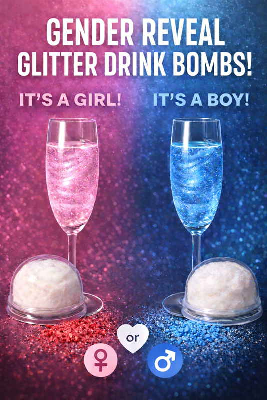 GENDER REVEAL WHITE COTTON CANDY BOMB - 10 PACK